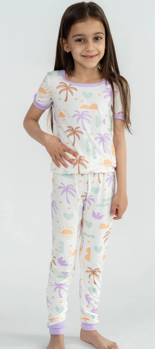 Bamboo Boho Surf 2-Piece Pajama