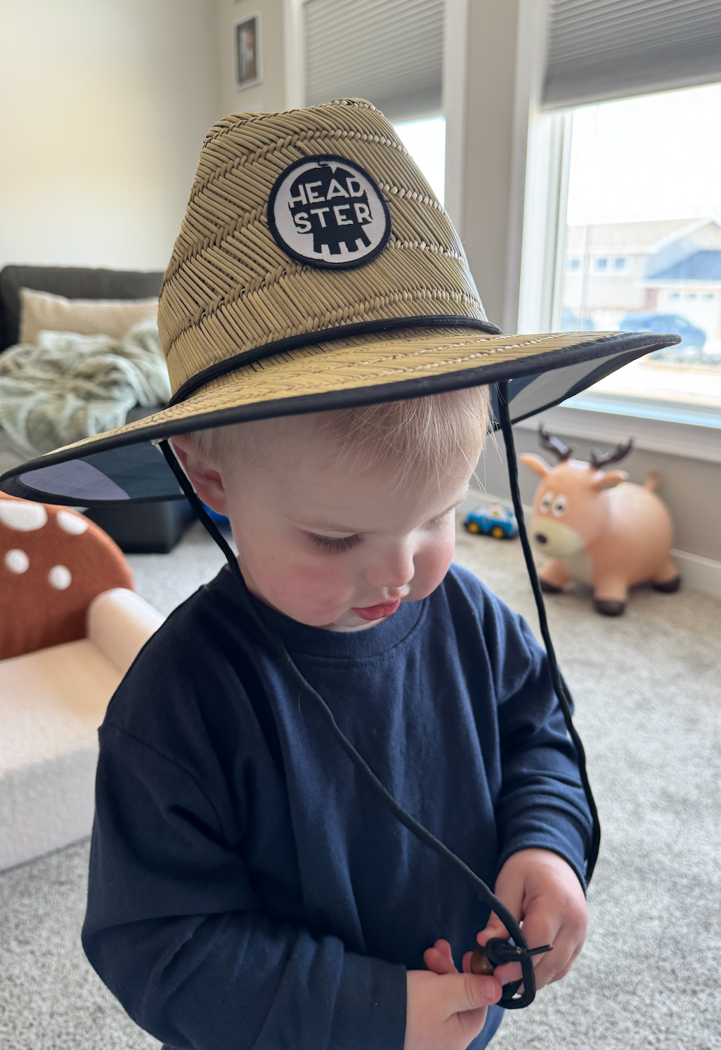 Colourblock Straw Beach Hat