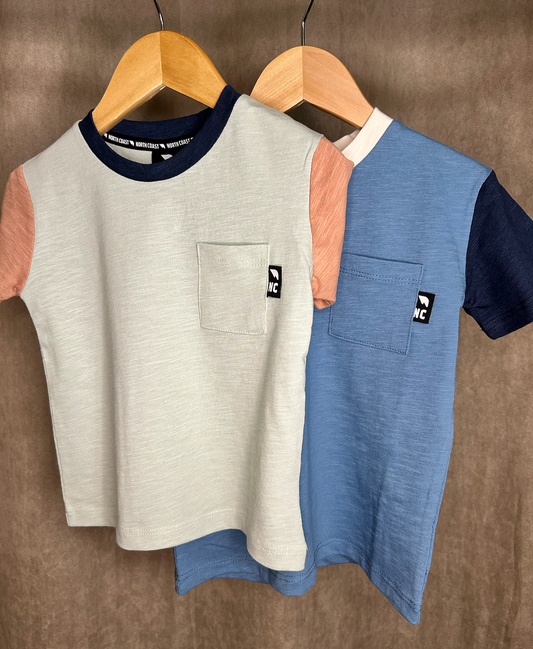 Aqua Colourblock Tee