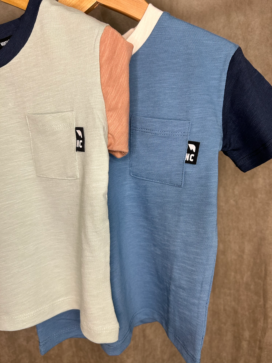 Blue Colourblock Tee