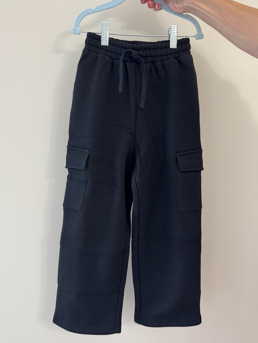 Black Cargo Sweatpant