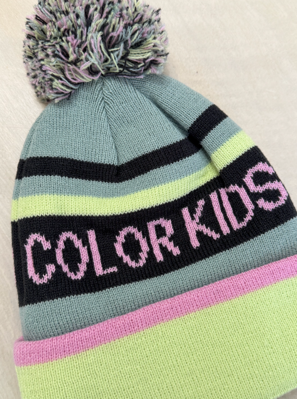 Lime & Pink Toque