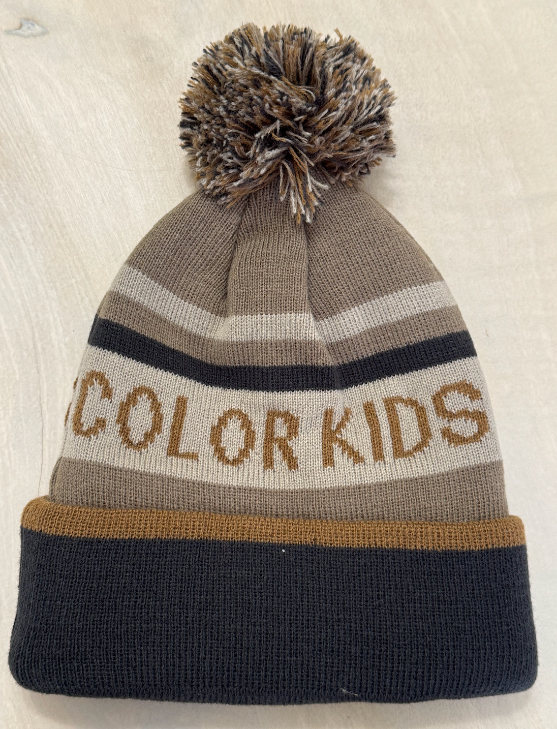 Beige & Black Toque