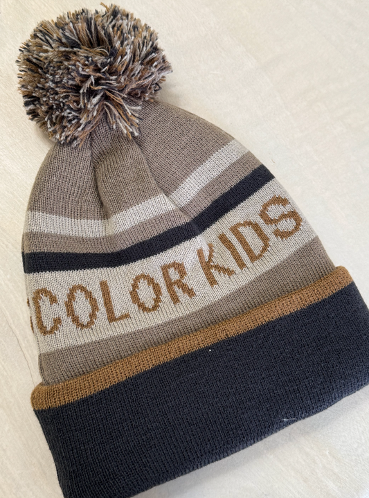 Beige & Black Toque