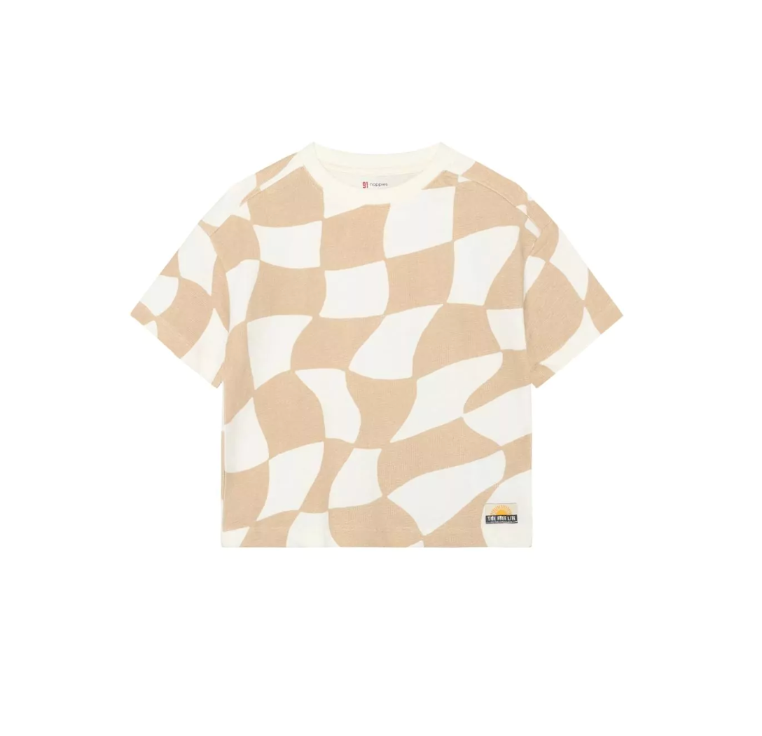 Wavy Beige Tee