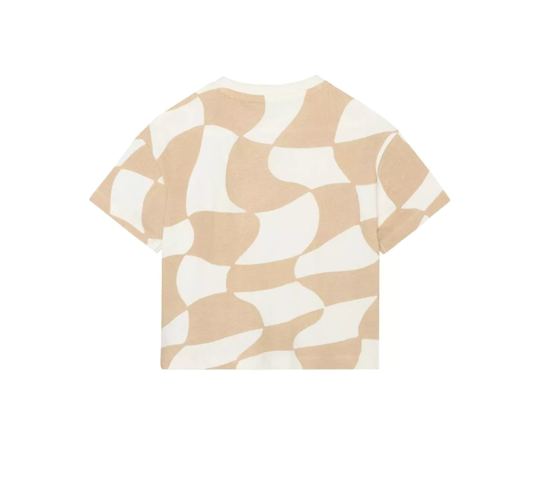 Wavy Beige Tee