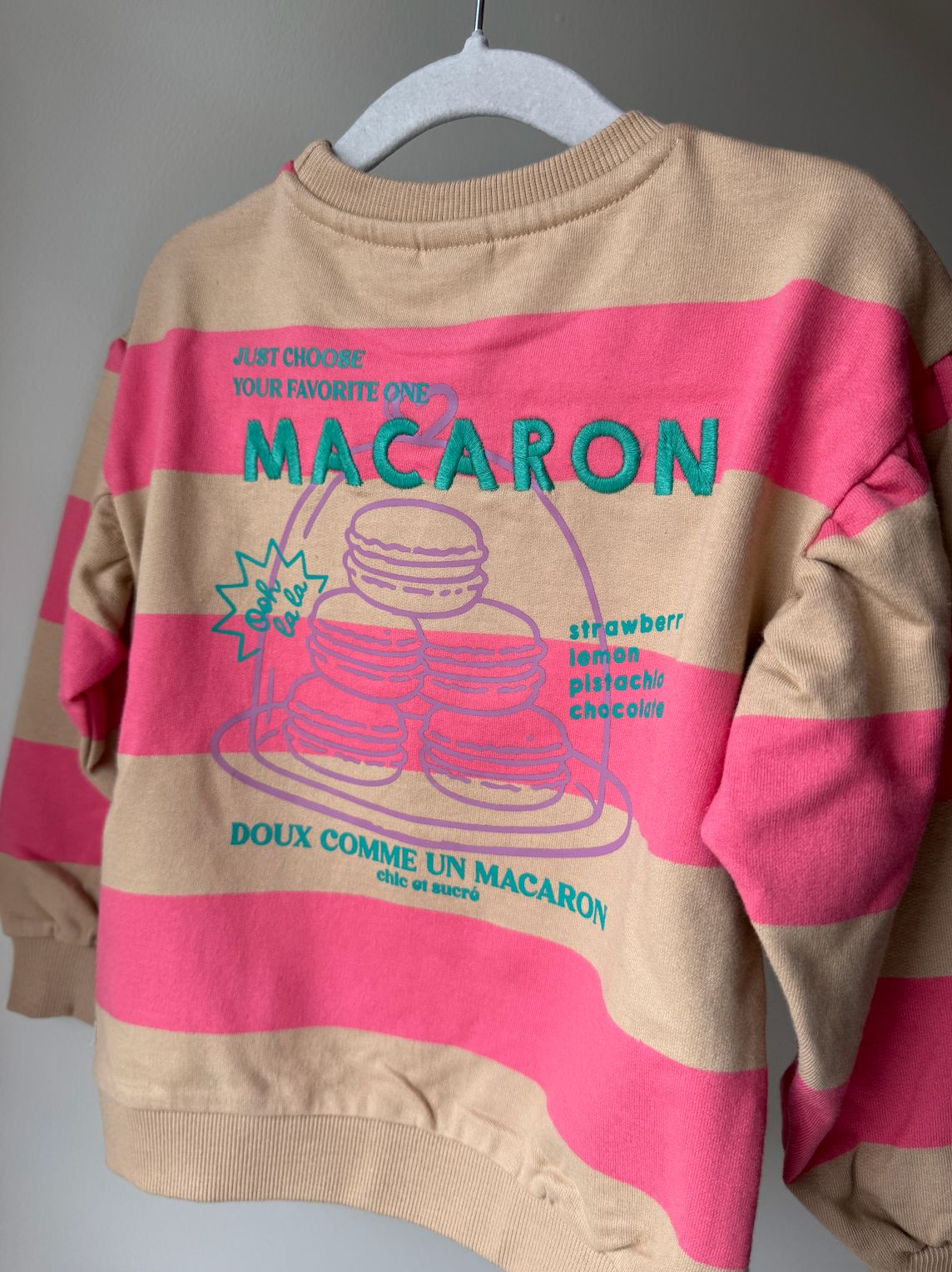 Macaron Stripe Crewneck