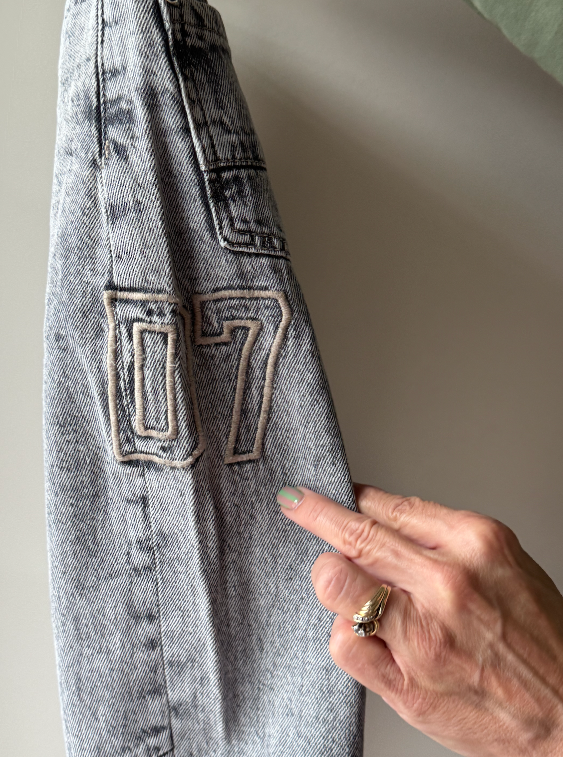 Washed Grey Barrel Jeans