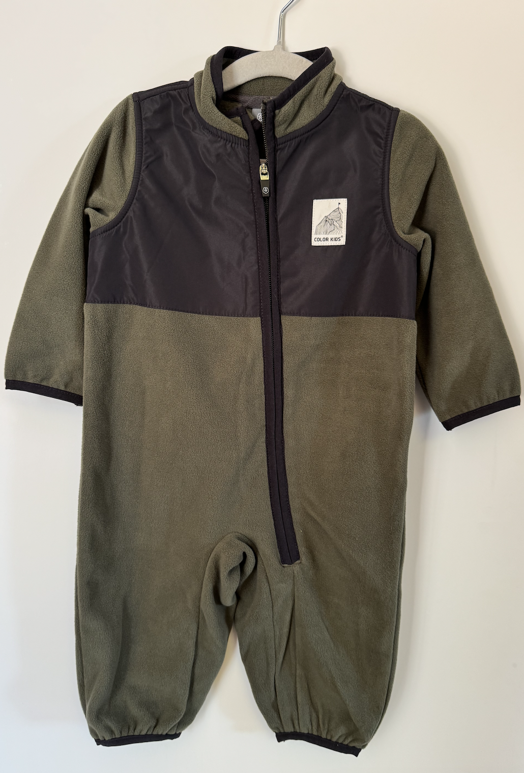 Olive Baby Fleece Suit