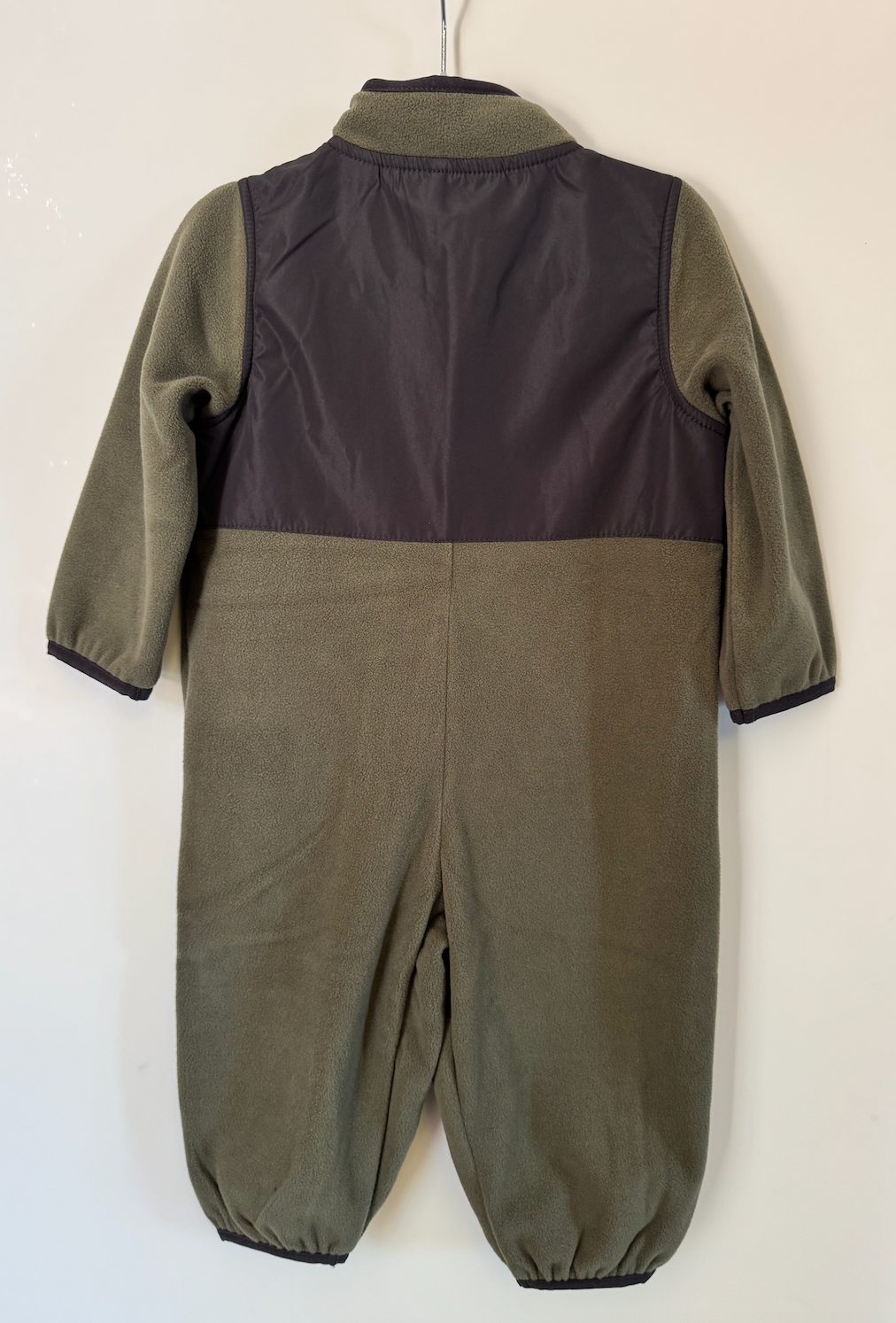 Olive Baby Fleece Suit