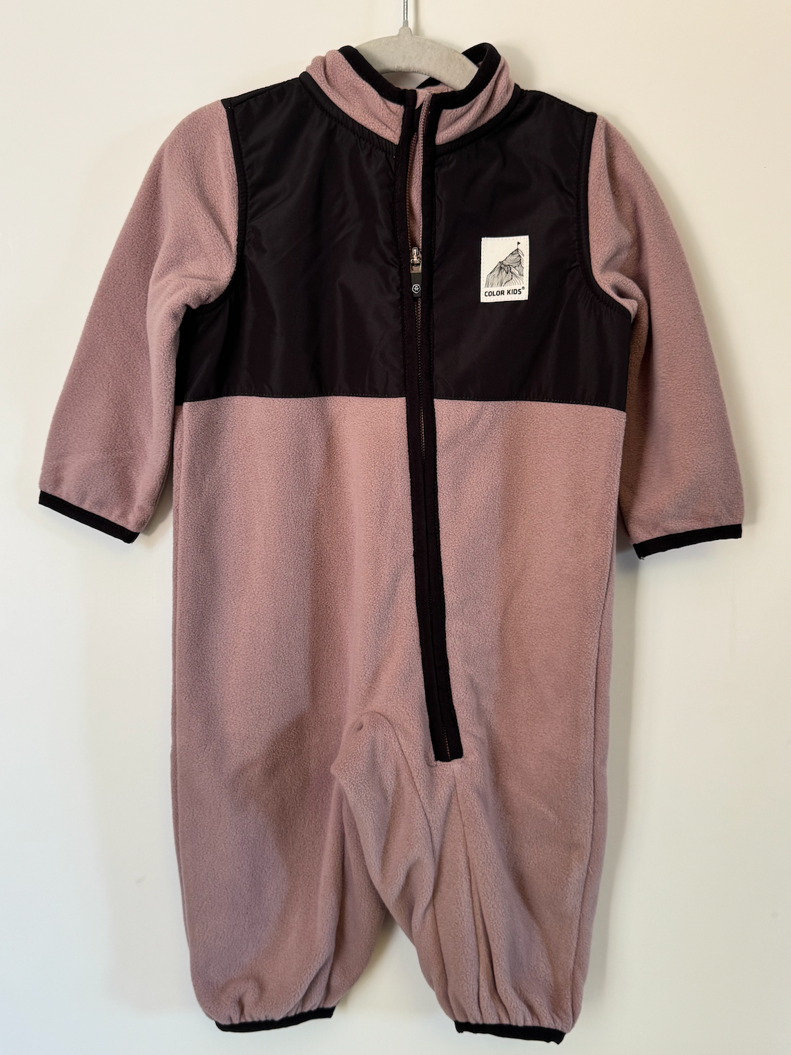 Dusty Rose Baby Fleece Suit