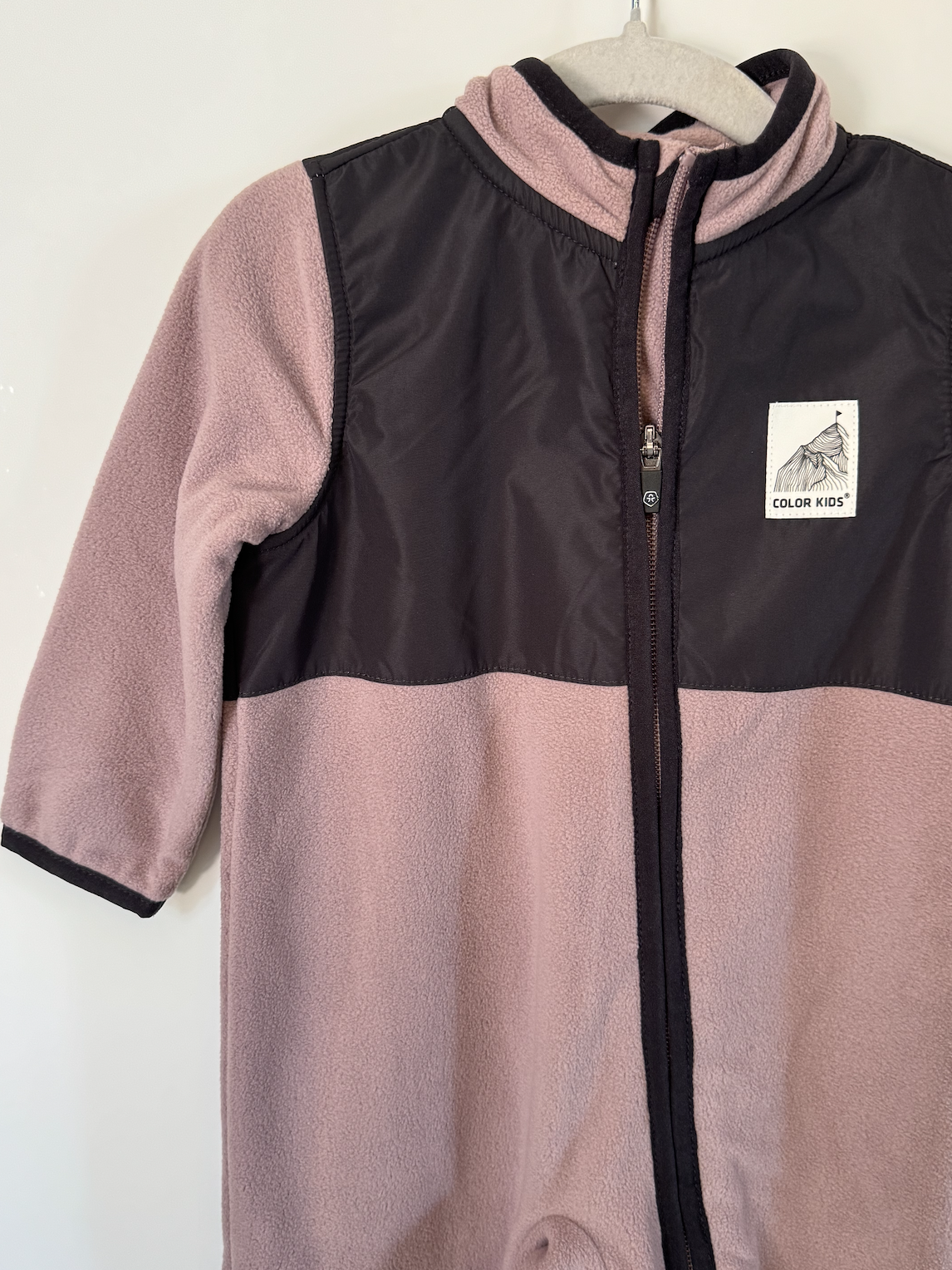 Dusty Rose Baby Fleece Suit