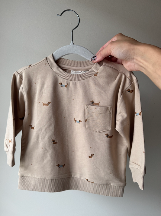 Wiener Dog Pocket Crewneck