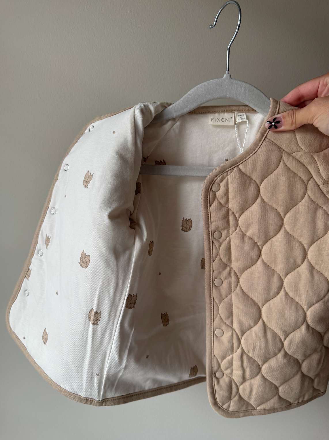 Little Squirrel Quilted Jacket