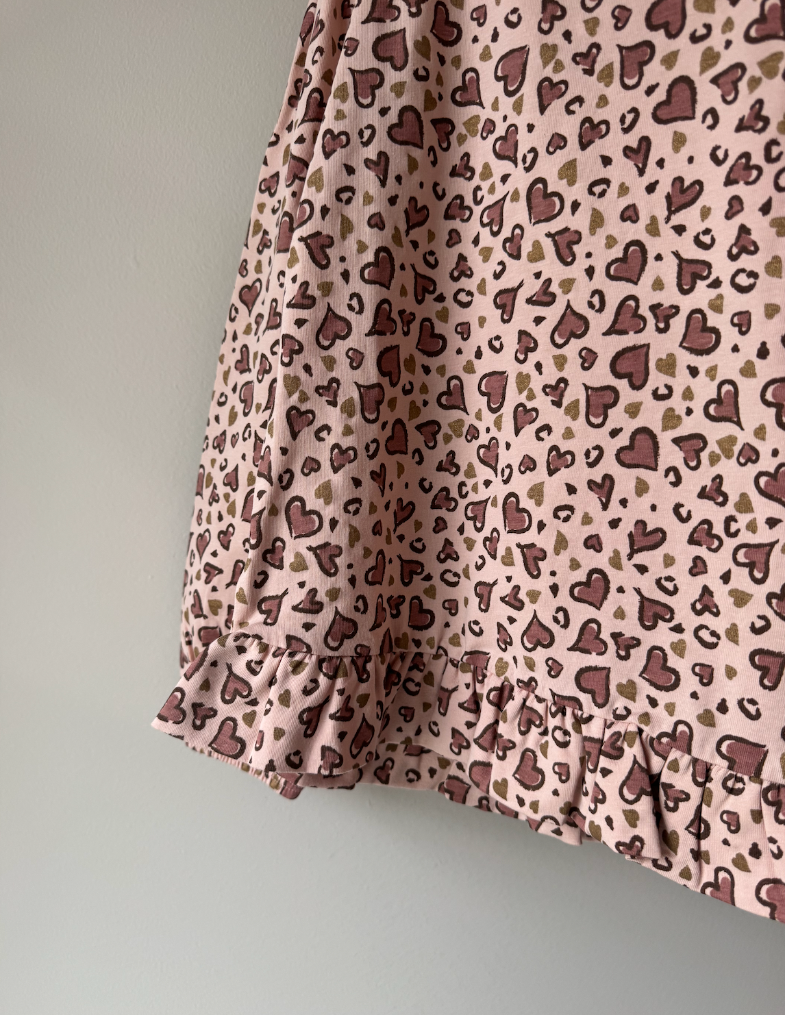 Pink & Cheetah Heart Long Sleeve