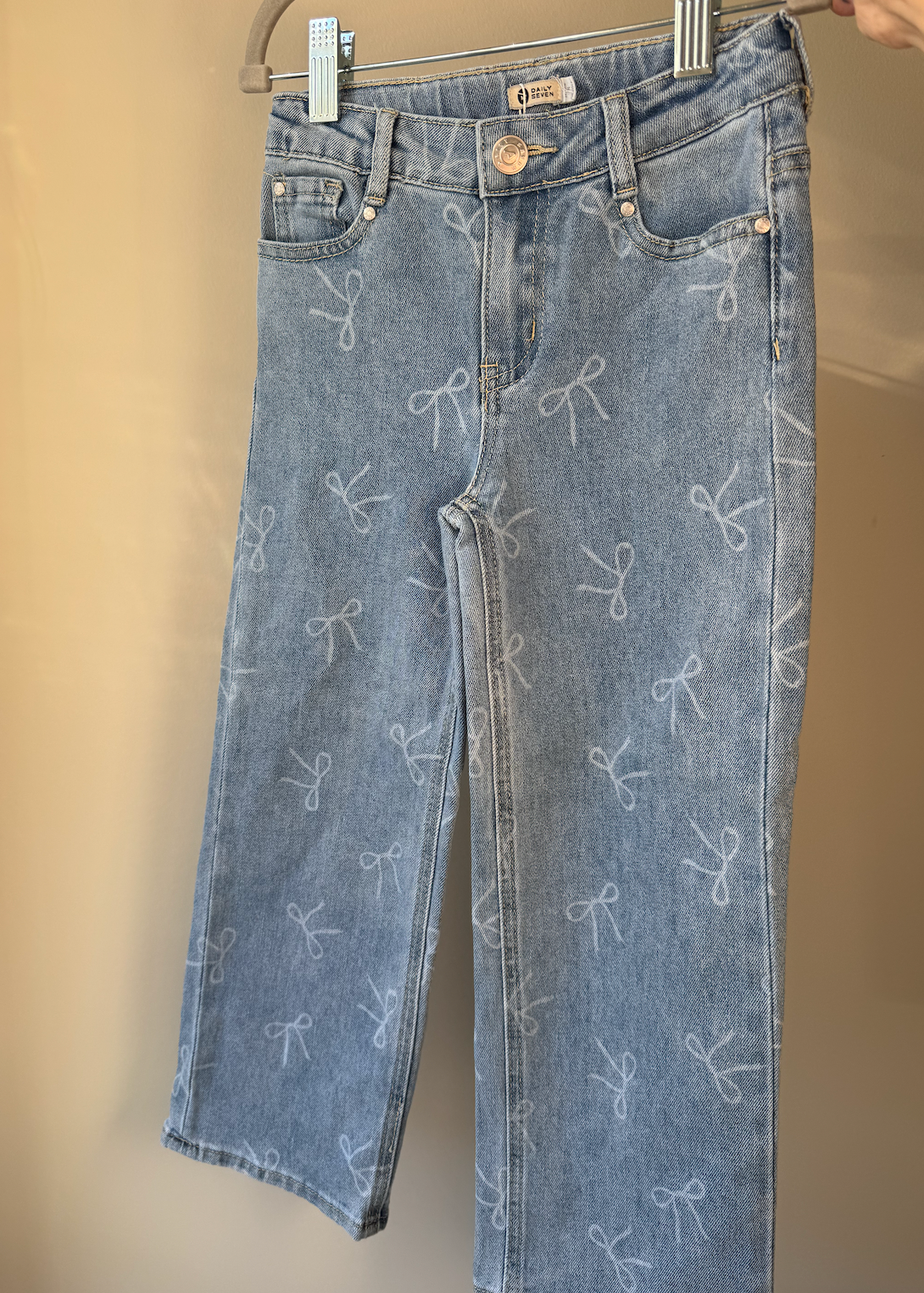 Bow Print Jeans