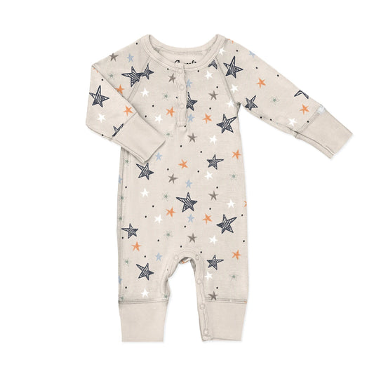 Starry Button Romper