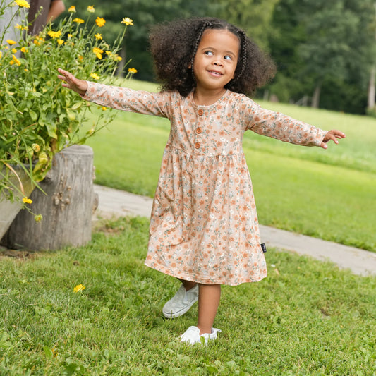 Peplum Dress - Amber Garden