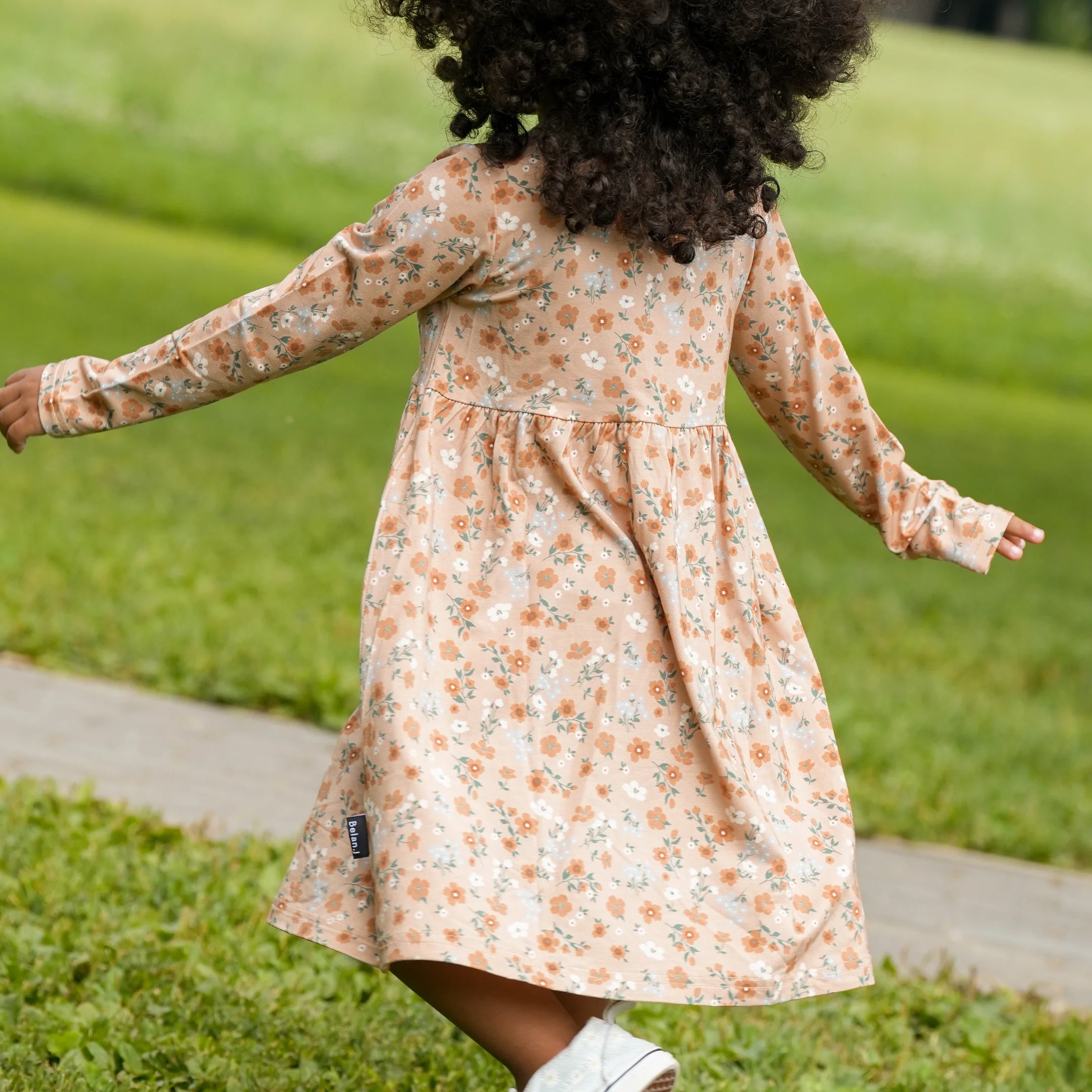Peplum Dress - Amber Garden