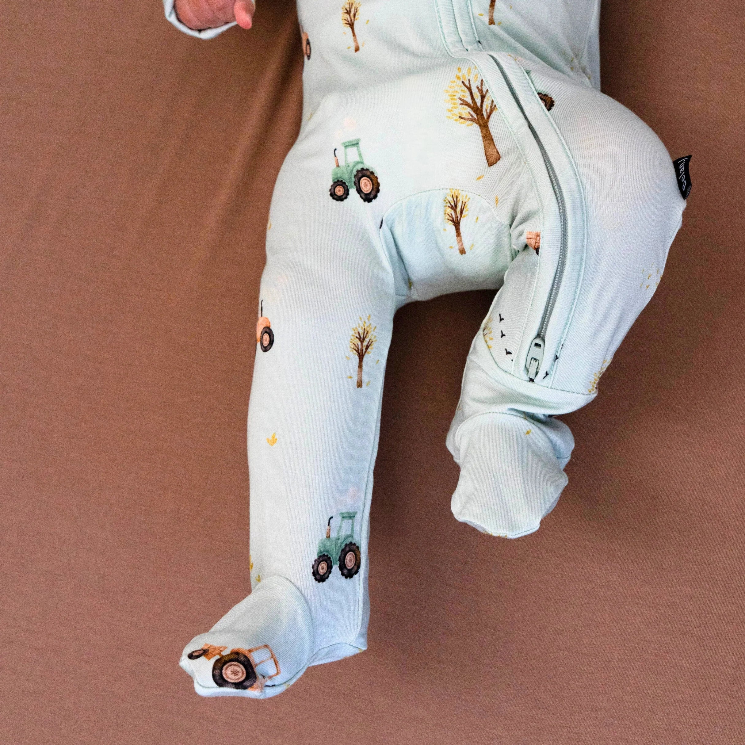 Footed Zipper Sleeper - Tractors