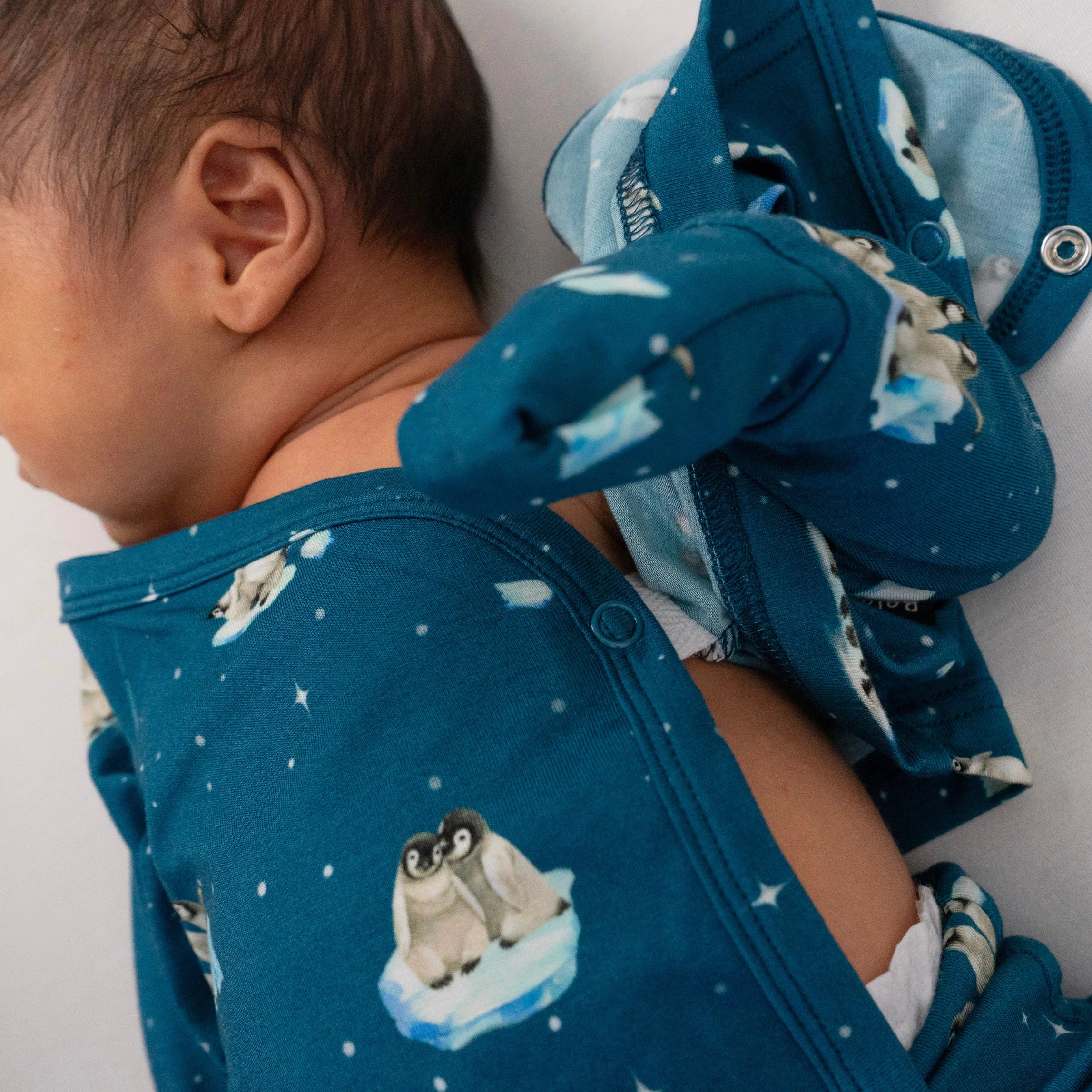 Bamboo Kimono Set - Penguins