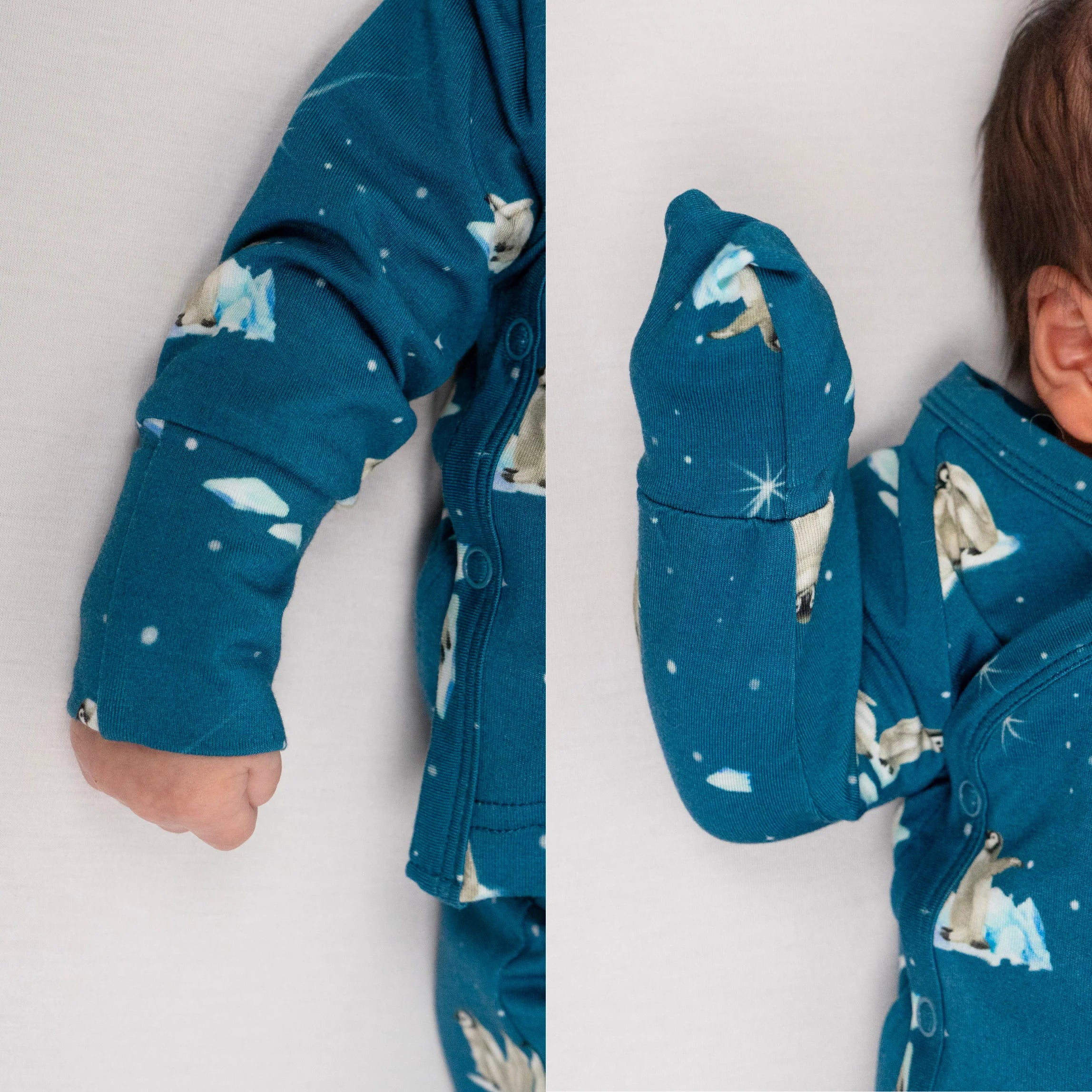 Bamboo Kimono Set - Penguins