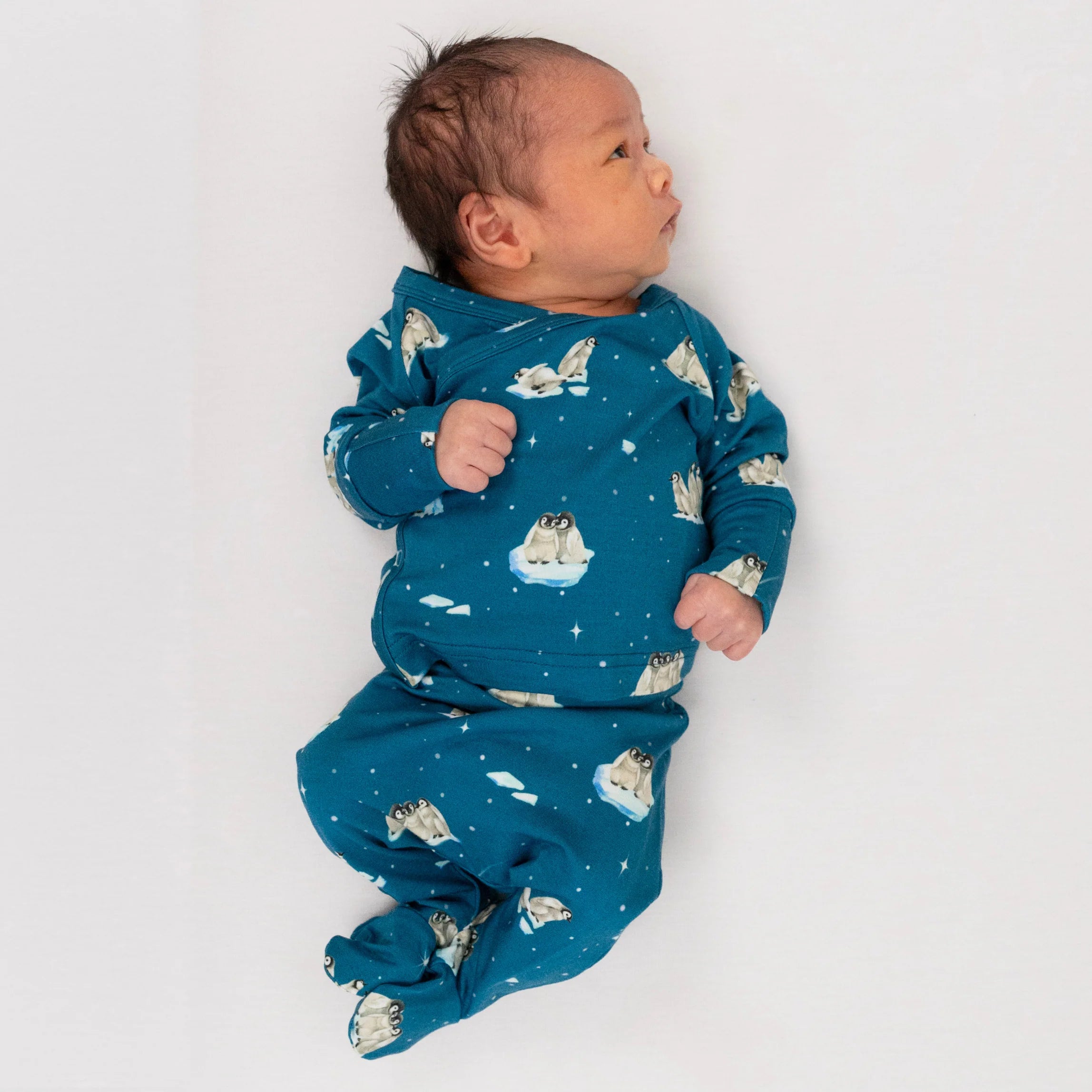 Bamboo Kimono Set - Penguins