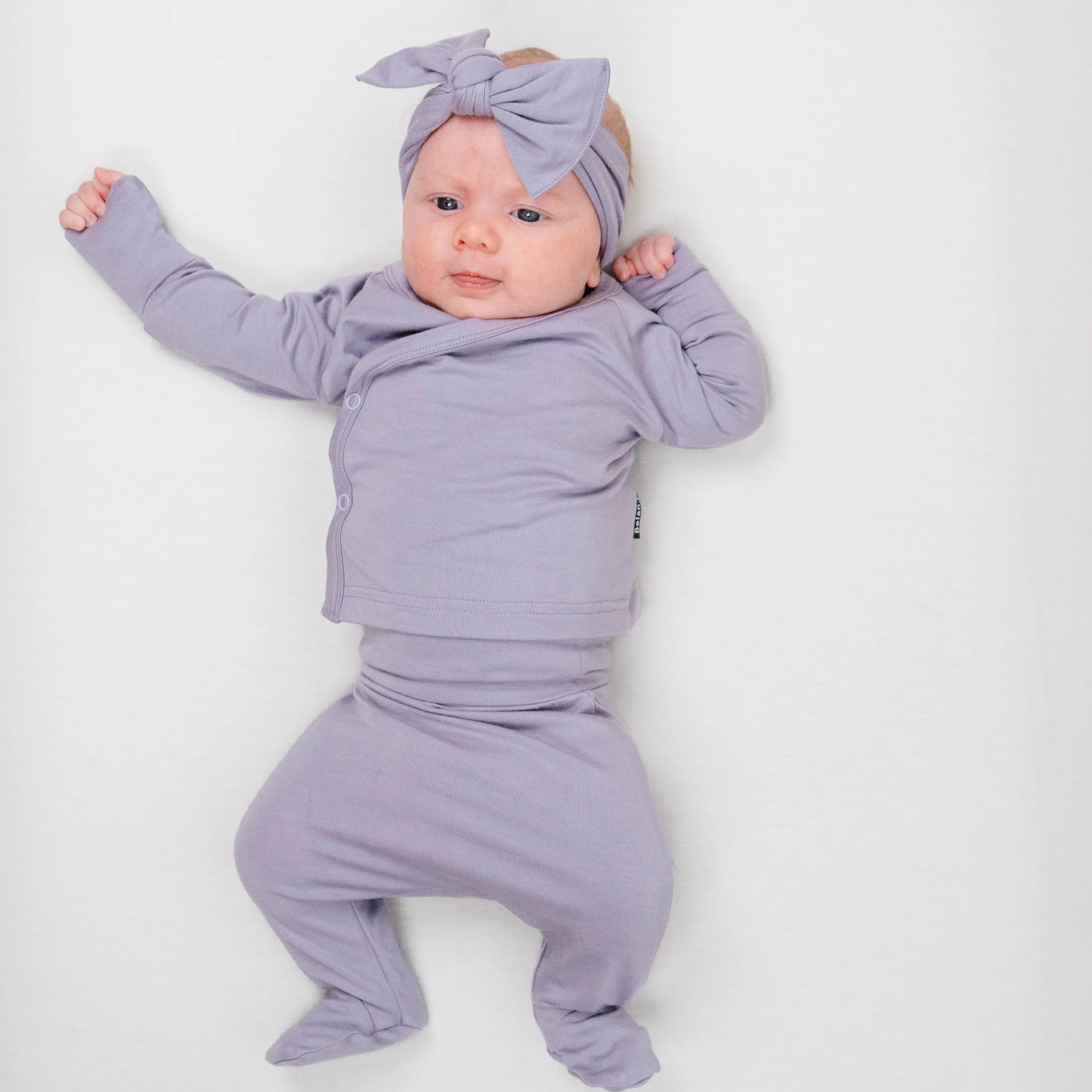 Bamboo Kimono Set - Periwinkle