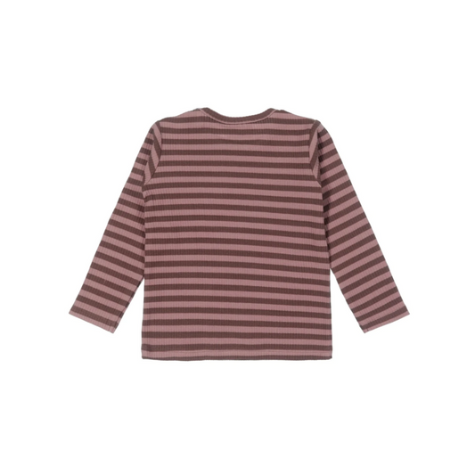 Plum & Rose Ribbed Long-Sleeve