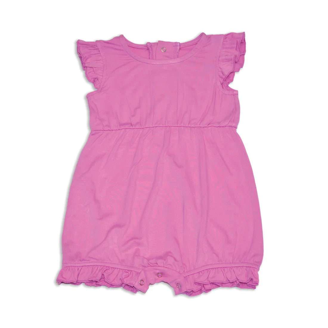 Bamboo Fuchsia Ruffle Romper