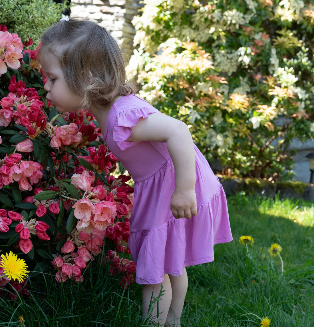 Bamboo Fuchsia Bloomer Dress