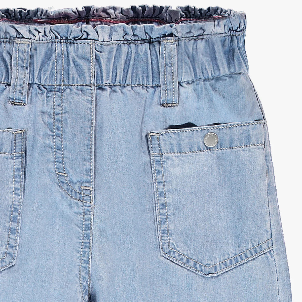Floral Wide-Leg Denim Child