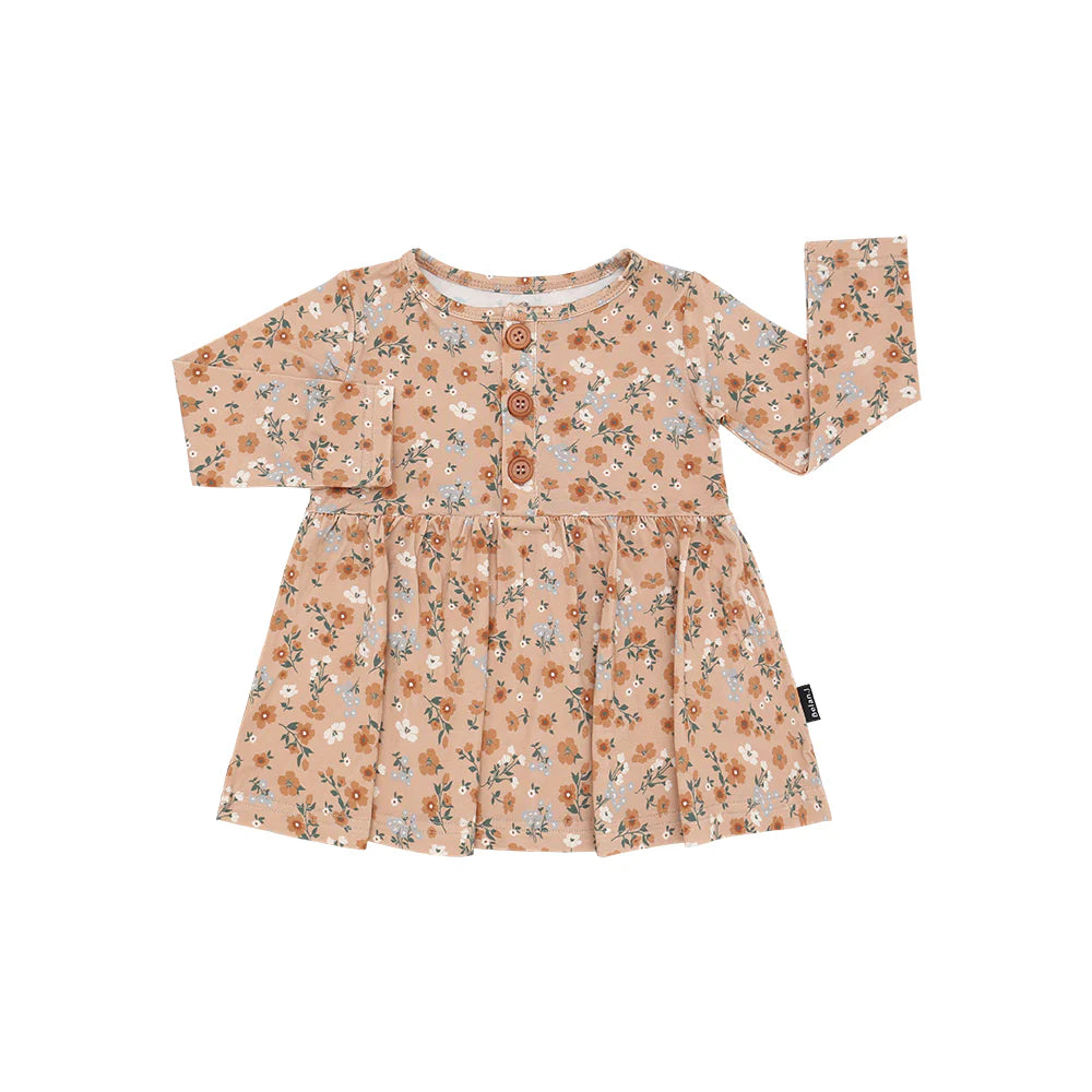 Peplum Baby Dress - Amber Garden