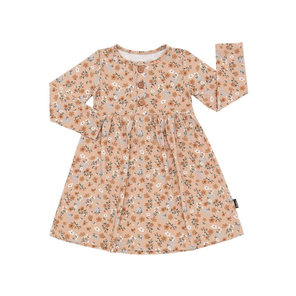 Peplum Dress - Amber Garden