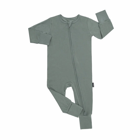 Footless Sleeper with Fold-Over Cuffs - Moss