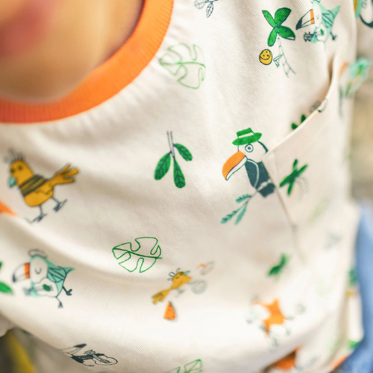 Tropical Friends Cream Tee