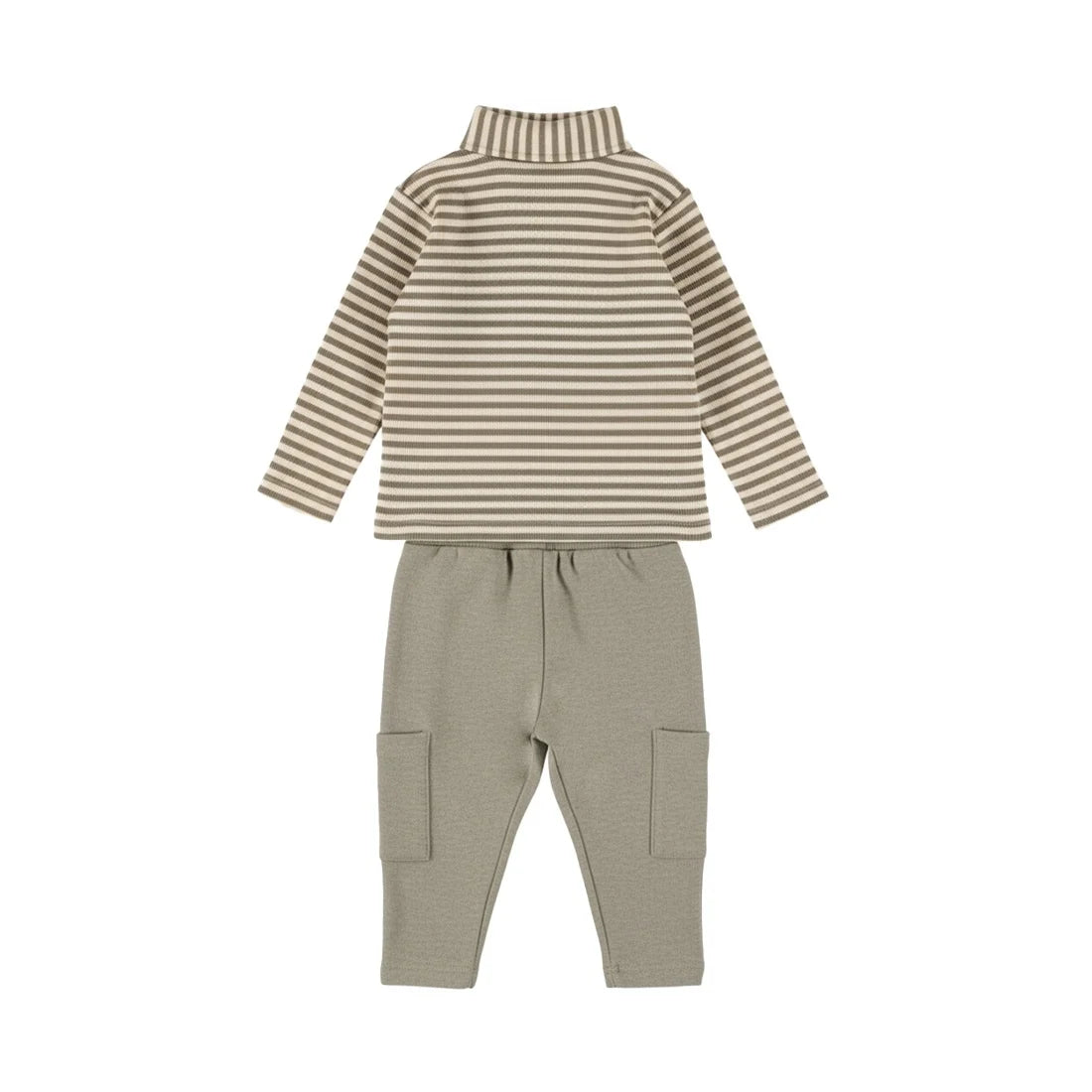 Striped Polo 2-Piece Set