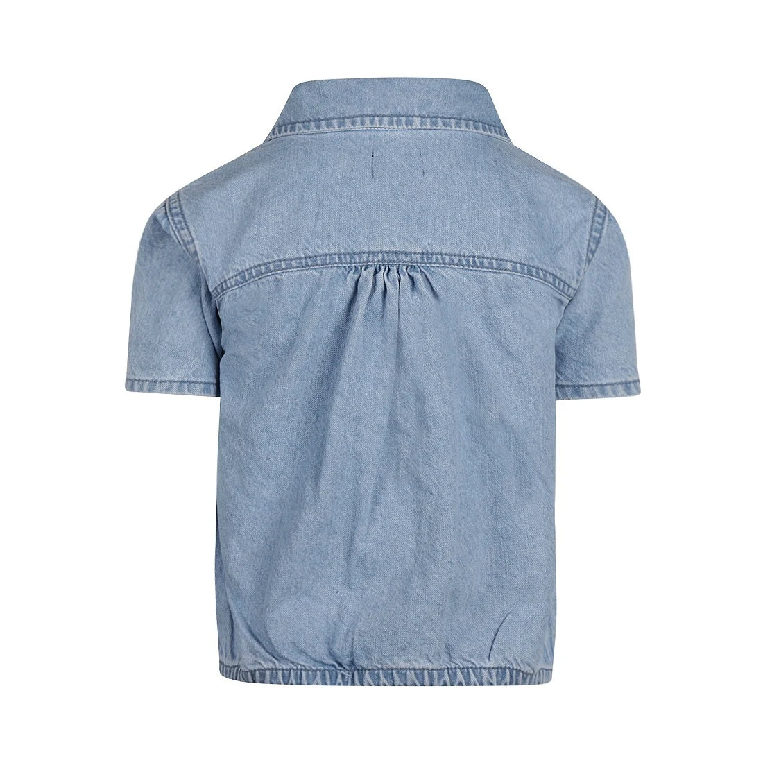 Denim Button & Tie Top