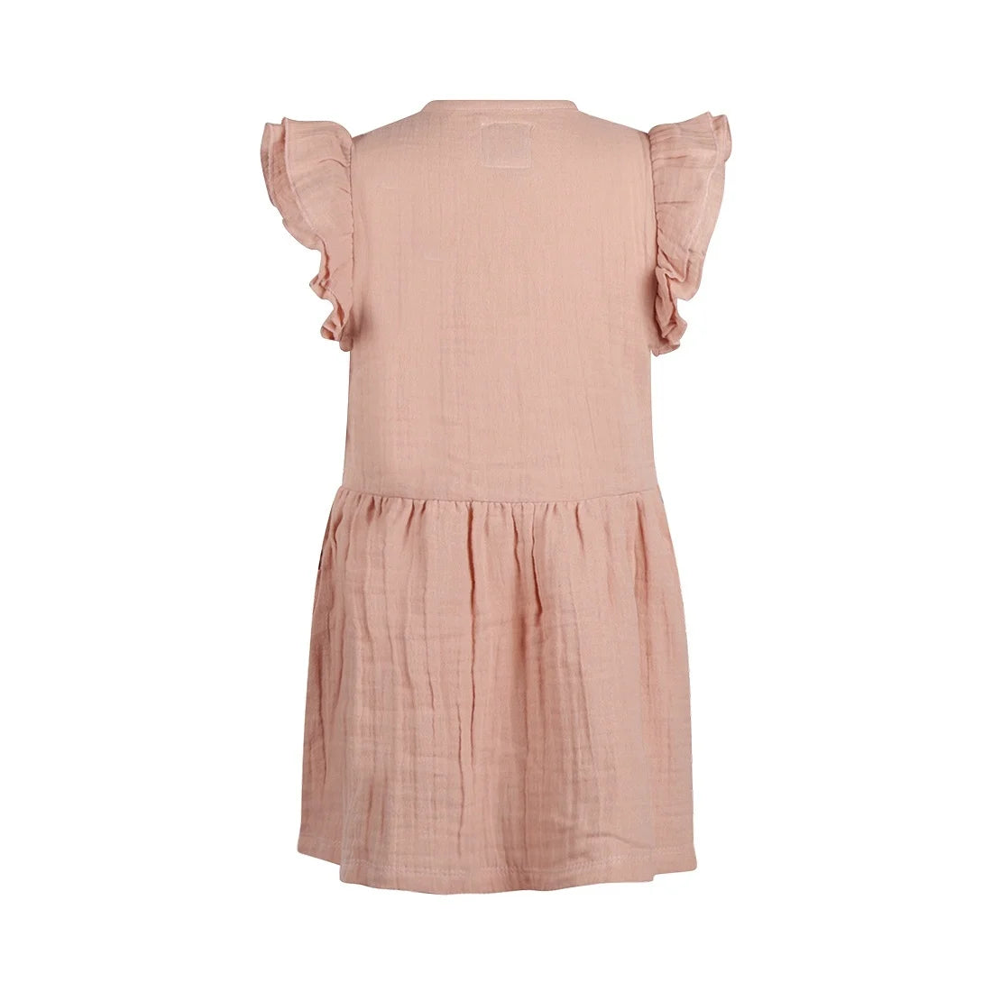 Blush Ruffle Muslin Dress
