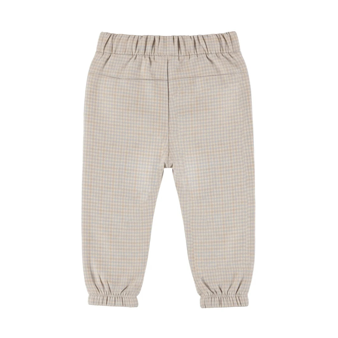 Gingham Grey & Tan Joggers