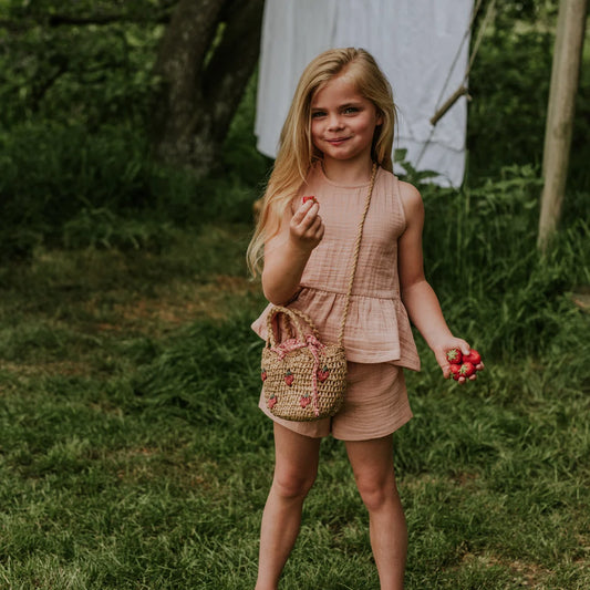 Blush Peplum Matching Set