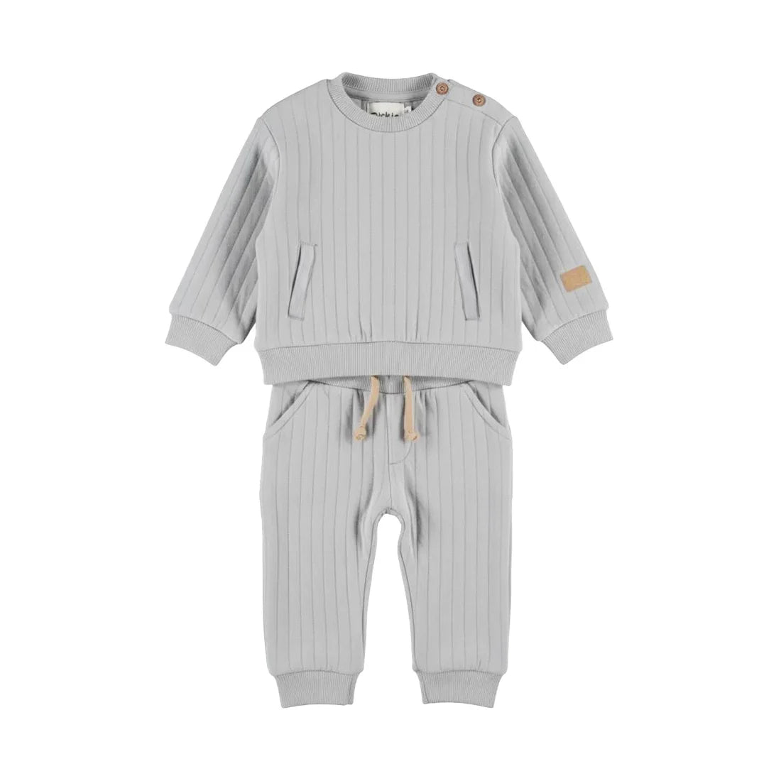 Grey Quilted Set