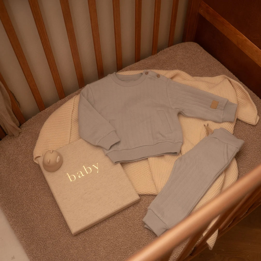 Grey Quilted Set