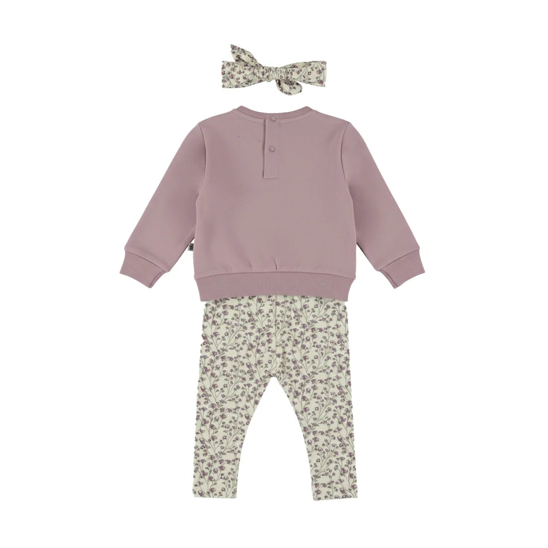 Vintage Floral 3-Piece Ruffle Set