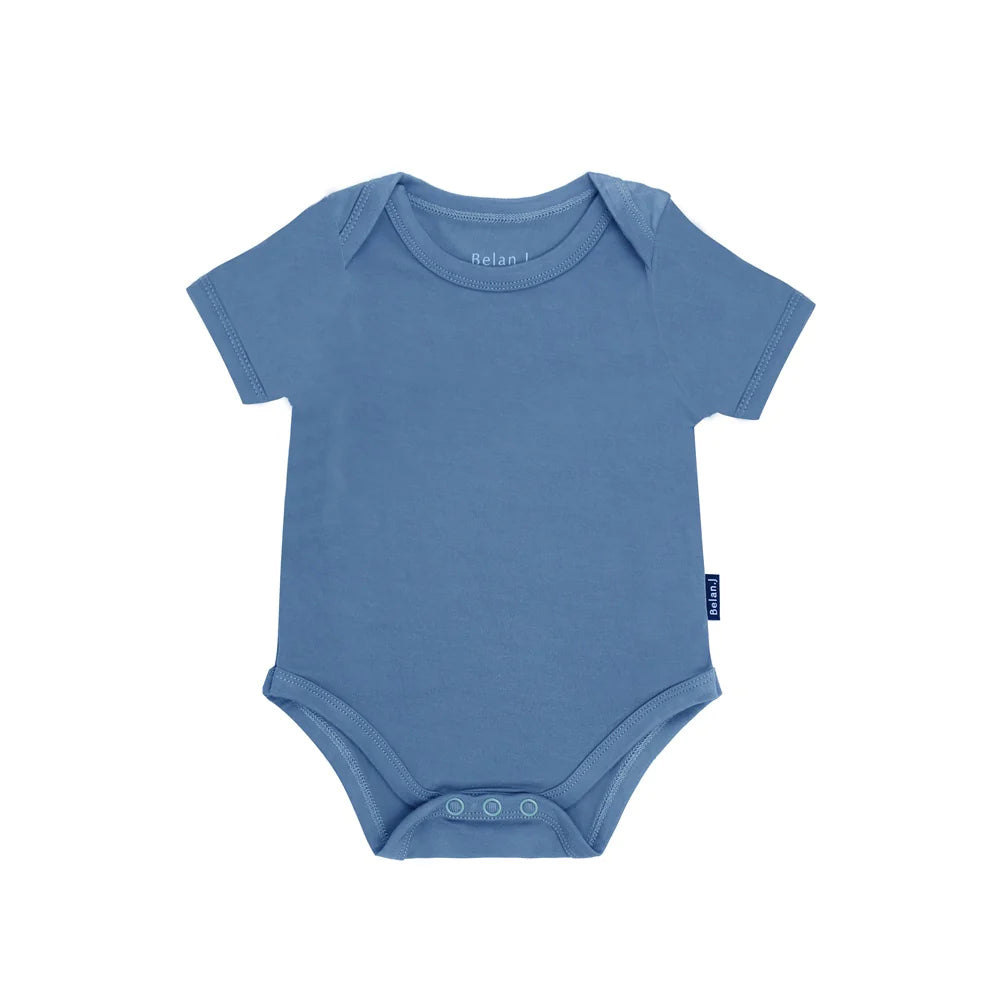 Short Sleeve Onesie - Marine Blue