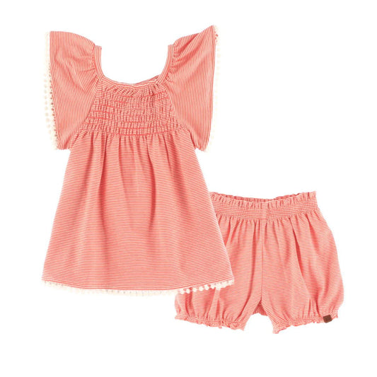 Coral Scrunch 2-Piece Set