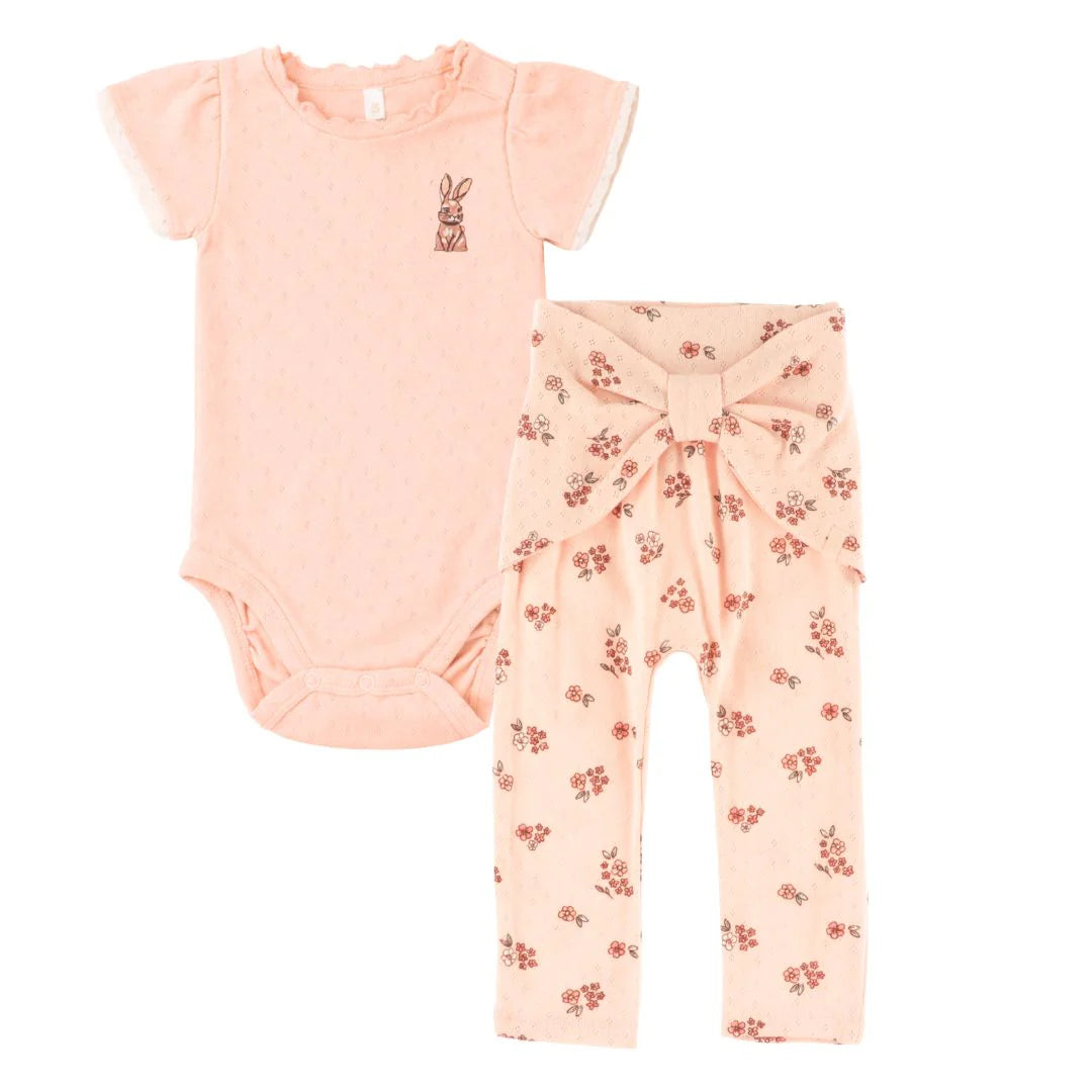 Floral Bow 2-Piece Set