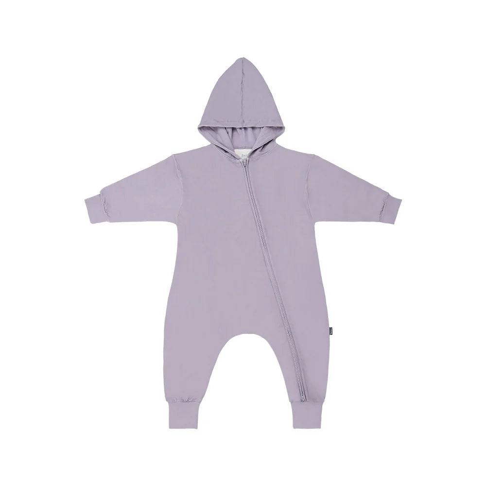 Baggy Hoodie Jumpsuit - Periwinkle