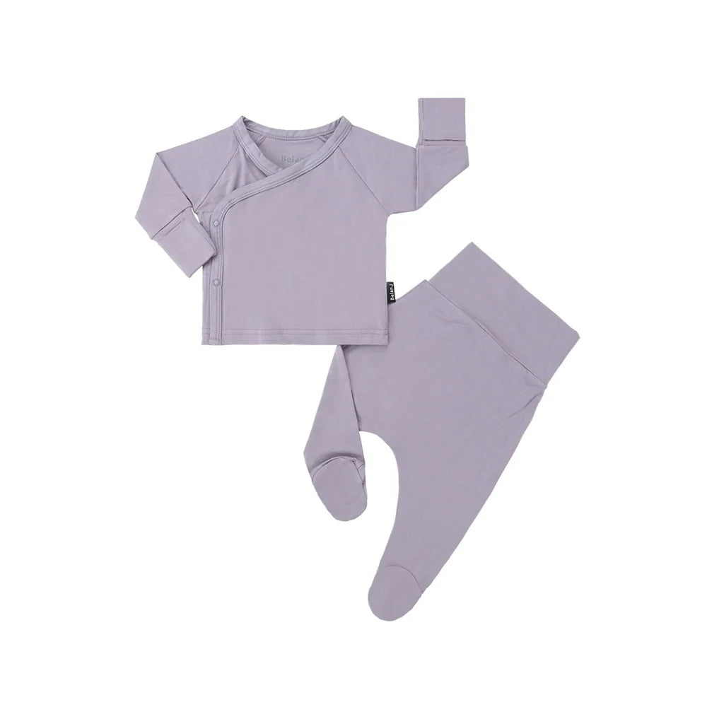 Bamboo Kimono Set - Periwinkle