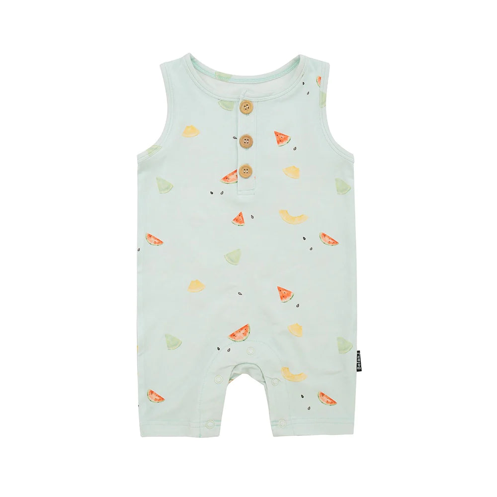 Sleeveless Shortall Romper - Melons